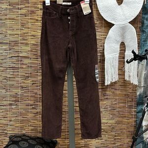 Levi's Pants Brown women, Size: 24W X 28L